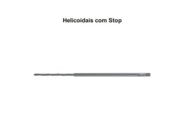 Linha Hospitalar Brocas Helicoidais com stop