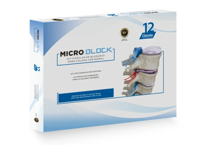 Microblock - Kit Cânulas de Bloqueio para Coluna Vertebral
